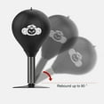 thumbnail image 2 of Desktop Punching Bag - Reflex Stress Relief & Tension Toy for Office/Home Workout, Heavy Duty Boxing Exercise Ball with Suction Cup Base, Fun Gifts for Kids, Adults & Coworkers black, 2 of 8