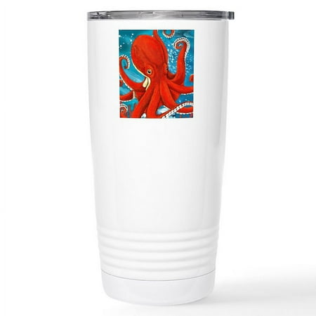 

CafePress - Octopus Painting Travel Mug - Insulated Stainless Steel Travel Tumbler 20 oz.