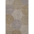 thumbnail image 3 of HomeRoots 670149 5 x 8 ft. Taupe Beige & Gray Geometric Washable Machine Made Rectangle Area Rug with UV Protection, 3 of 9