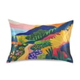 thumbnail image 7 of Yayeee Pillowcase Standard Size Set of 2 Satin Wrinkle Resistant Pillow Case, Art Path, 7 of 7