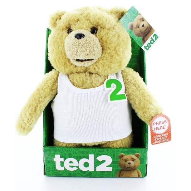 Ted 2 Ted In Undershirt Rated R 11 Talking Plush Walmart Com Walmart Com