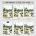 thumbnail image 5 of PixonSign Adhesive Canvas Print Wall Art Set - Desert Cactus Landscape Art - Set of 3 California Desert Botanical Southwest Farmhouse Wall Décor for Living Room, Bedroom - 8"x10" Panels, 5 of 5
