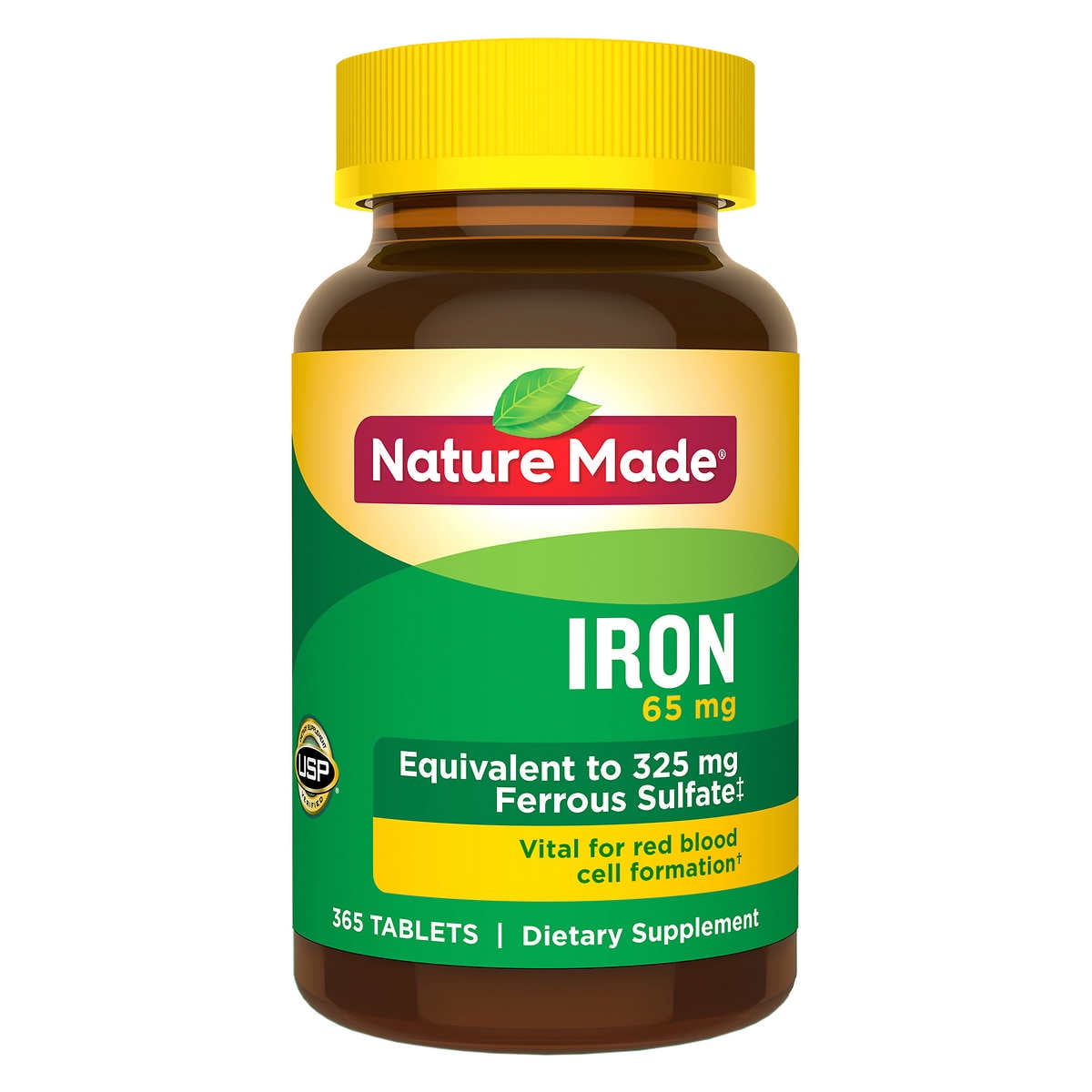 Nature Made Iron 65 mg | 365 Tablets | Dietary Supplement