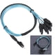 thumbnail image 4 of Câble de connexion 12 Gbit/s MINI SAS 38 broches SFF‑8654 vers 4 câbles de transmission de données SATA pour serveur, 4 of 4