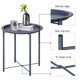 thumbnail image 5 of Mesa Lateral Plegable Redonda de Metal Antióxido Azul VECELO, 5 of 7