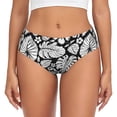 thumbnail image 1 of Balery Tropical Leaves Ropa Interior de Algodón para Mujer con Dibujo – Braguitas Cómodas y Elásticas, Estilo Clásico-3X-Large, 1 of 6