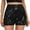 X-32Black, variant on YMNXA Women's Summer Shorts High Waist Solid Color Glitter Sequins A Line Comfortable Stylish Shorts For Club Party Nightclub,Black,M