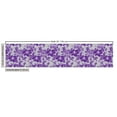 thumbnail image 3 of Floral Sofa Upholstery Fabric by the Yard, Monochrome Silhouette Style English Garden Pattern with Blooming Flowers, Decorative Fabric for DIY and Home Accents, Violet and Pale Taupe by Ambesonne, 3 of 5