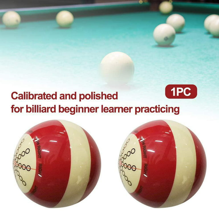 NORK Billiards Cue Ball, Pool Balls Practice Training Assist Accessory  2-1/4 Practice Ball with Storage Bag, 2.24inch Diameter C6K6 