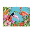 thumbnail image 1 of Fotbe Tropical Jungle Flamingo Alfombrilla de Secado para Cocina con Estampado, 18x24 Pulgadas, 1 of 7