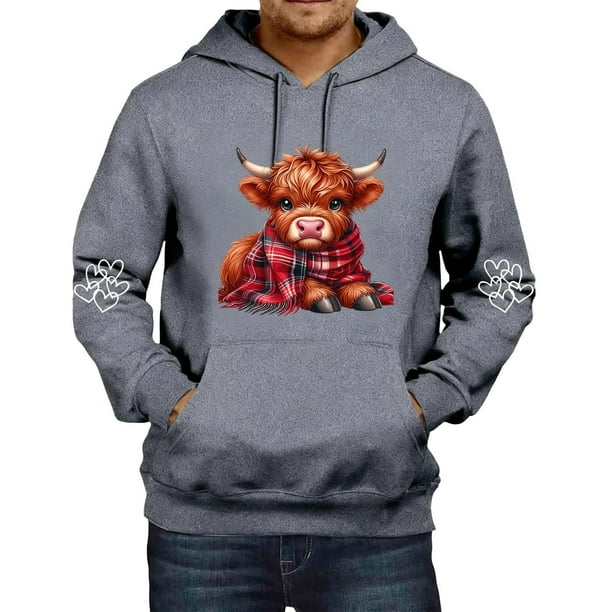 MHFRRA Sudadera con Capucha Informal de Manga Larga, Suave y Cómoda, Ideal para Uso Diario y Actividades Al Aire Libre, con Cordón Ajustable y Un Espacioso Bolsillo Frontal Gris