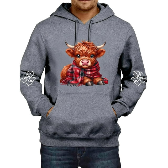 MHFRRA Sudadera con Capucha Informal de Manga Larga, Suave y Cómoda, Ideal para Uso Diario y Actividades Al Aire Libre, con Cordón Ajustable y Un Espacioso Bolsillo Frontal Gris