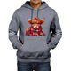 thumbnail image 1 of MHFRRA Sudadera con Capucha Informal de Manga Larga, Suave y Cómoda, Ideal para Uso Diario y Actividades Al Aire Libre, con Cordón Ajustable y Un Espacioso Bolsillo Frontal Gris, 1 of 3