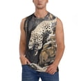 thumbnail image 1 of Balery Graceful Snow Leopard Camisetas sin mangas para hombre, absorbe la humedad y protege contra el mal olor.-Medium, 1 of 7