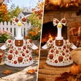 thumbnail image 4 of OANLKGI Thanksgiving Fall Goose Dress 23 Inch Harvest Printed Outfit With Matching Bow Decor Replacement Clothing For Porch Goose Figurine Front Porch Farmhouse Seasonal Decor, 4 of 8