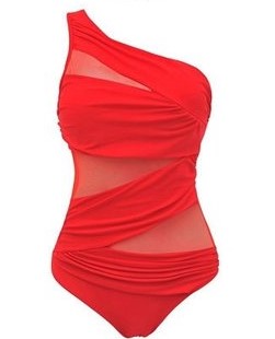 Plus Size Women One Piece Swimsuit Push Up Bikini Swimwear Bathing ...