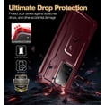 thumbnail image 2 of Dexnor Full Body Case for Samsung Galaxy S20 Ultra/6.9 inches, [Built in Screen Protector and Kickstand] Heavy Duty Military Grade Protection Shockproof Protective Cover for Galaxy S20 Ultra, Red, 2 of 6