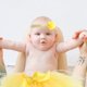 thumbnail image 4 of Disfraz de bebé amarillo para fotografía, falda de malla, falda tutú infantil, ropa para recién nacidos, vestido de tul con lazo, ropa de bebé con diadema floral, accesorio fotográfico para bebé, 4 of 7
