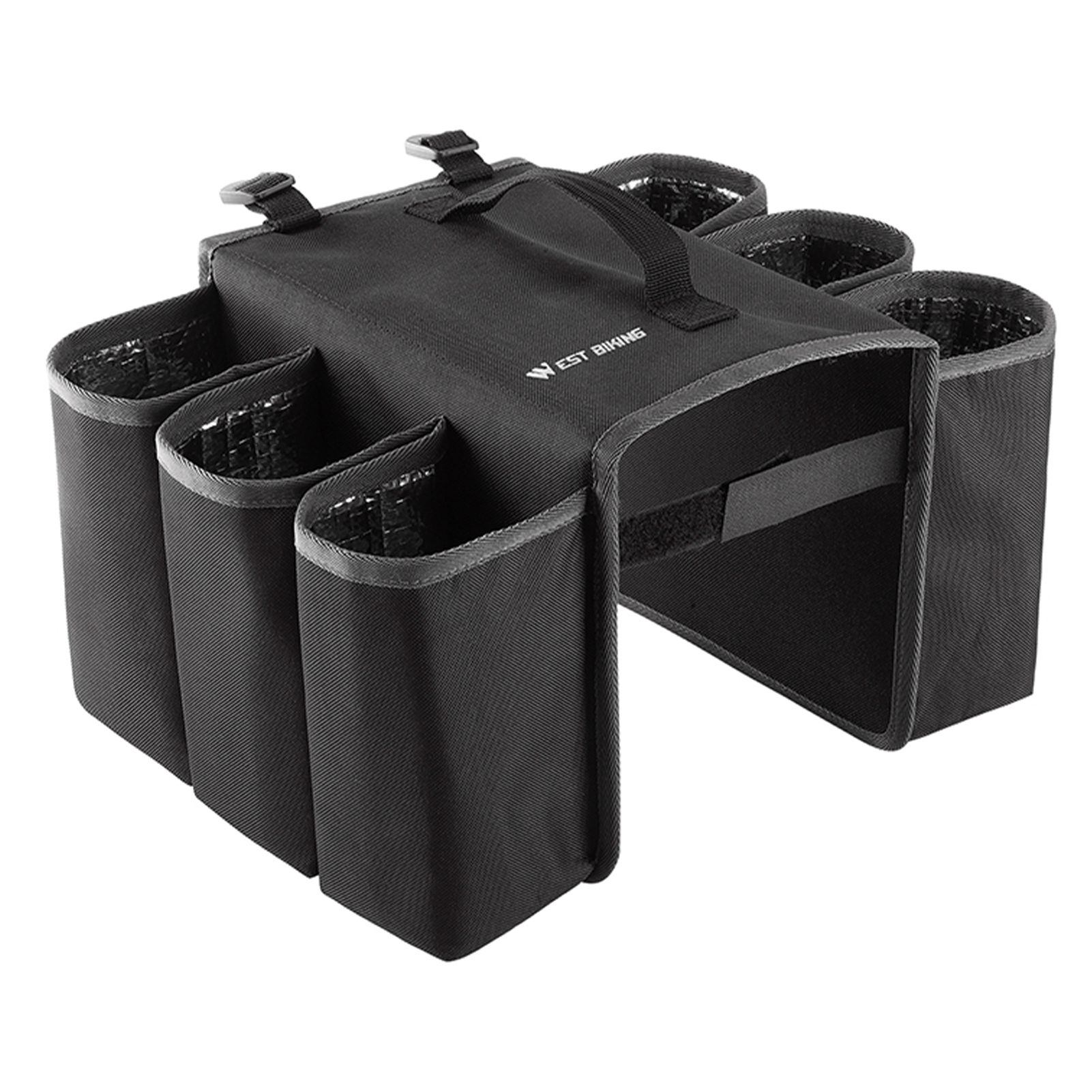 Pannier Bags for Bicycles Rear Rack Bike Bag with Water Bottle Holder Scratchproof Bike