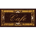 thumbnail image 2 of Jones, Catherine 24x14 Gold Ornate Wood Framed with Double Matting Museum Art Print Titled - Cafe, 2 of 4
