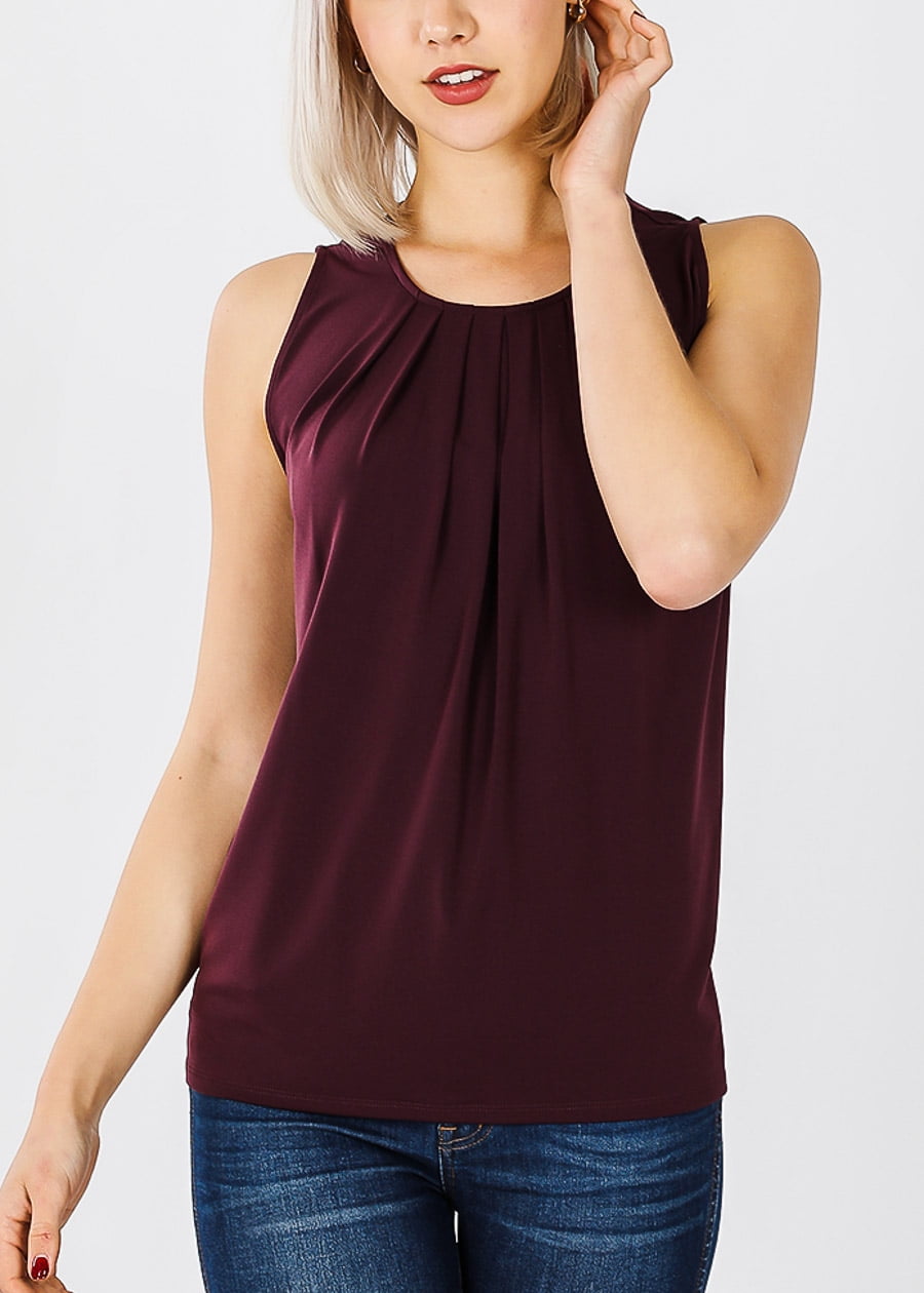 burgundy dressy top