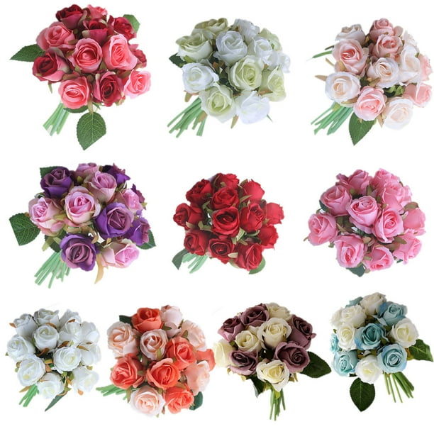 Bride Holding Flowers Rose Bouquet Flower Bouquet Fake Flower