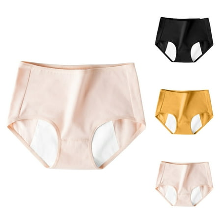 

Follure Ladies casual underwear bra Women s Fashion High Waist Breathable Physiological Underpants Panties Multicolor M