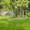 thumbnail image 4 of GETYES Poultry Run Hen Coop with Galvanized Steel Frame and Water-Resistant 210D Oxford Tarp, 4 of 9