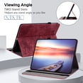 thumbnail image 3 of FJLBDE Case for Oppo Realme Pad Mini 8.7 inch 2022, PU Leather Cover Flip Folio Stand Card Slot, Red, 3 of 7