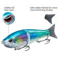 thumbnail image 4 of Bassdash SwimShad Glide Baits Jointed Swimbait Bass Pike Salmon Trout Muskie Fishing Lure 7in /62.5g, 4 of 7