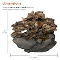 thumbnail image 4 of Alpine Corporation 10" Cascading Leaf Tabletop Indoor / Outdoor Fountain with LED Lights, 4 of 10
