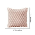 thumbnail image 3 of Horivan 2 Packs Faux Wool Velvet Pillow Covers Super Soft Cozy Decorative Throw Cushion Covers for Sofa Couch Bed Living Room Home Decor Accent Pillows, 3 of 6