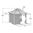 thumbnail image 3 of hometrends 8 ft. x 8 ft. Hard Top Gazebo, 3 of 9