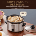 thumbnail image 3 of Olla Cocción Lento Elite Cuisine 1.89 L Color Gris Acero, 3 of 7