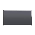 thumbnail image 5 of 118'' x 63'' Retractable Side Awning, Side Awning Privacy Screen Retractable Privacy Fence, 280g/m² Polyester Fabric, Waterproof & UV-Resistant for Patio, Garden, Terrace, and Office, Gray, 5 of 5