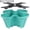 Teal, variant on Active Mind Ltd Smart Space Vertical Planter 4-Tier Tower with Bonus Wheels - Mobile Gardening Pots for Indoor/Outdoor Flowers, Vegetables & Succulent Plants, Teal