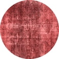 thumbnail image 1 of Ahgly Company Indoor Round Oriental Red Industrial Area Rugs, 7' Round, 1 of 4