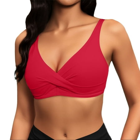 Women Full Coverage Bikini Top No Bottom Push Up Swimsuits Top Sport Bra Bathing Suits Tops Womens Bathing Suit Sports Bra Swimsuit Top Swim Sports Bra Two Piece Short Set for Teens Sunflower plus