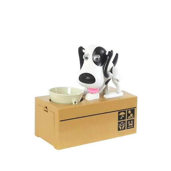Automated Dog Steal Money Box Piggy Bank Coin Bank For Christmas Gift Kids Birthday Gift Have Educational Significance ,Unbreakable