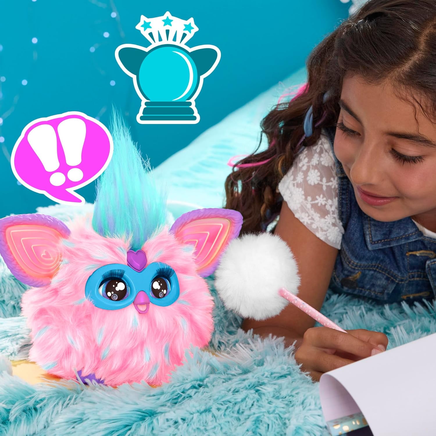 Furby Cotton Candy Interactive Plush Figure - Walmart.com