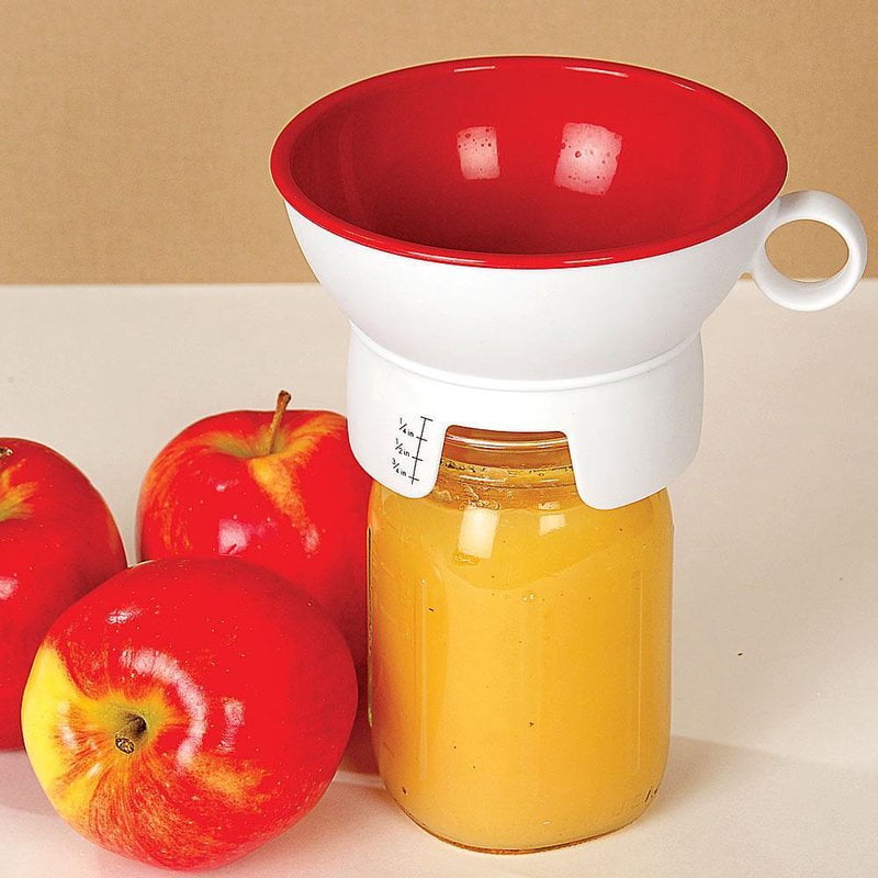 Progressive No-Mess Regular and Wide Mouth Canning Jar Filling Funnel Plastic