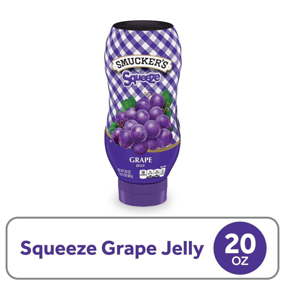 Smuckers Grape Squeeze Jelly 20 oz - 5 Pack