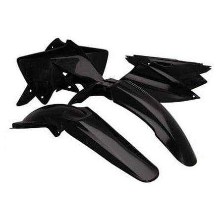 Acerbis Replica Plastic Kit Black for Kawasaki KX250F 2004-2005
