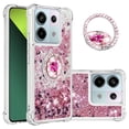 thumbnail image 1 of Funda para Xiaomi Redmi Note 13 Pro 5G con Brillo Líquido Flotante, Purpurina, Parachoques y Anillo Giratorio Soporte, 1 of 5