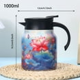 thumbnail image 3 of 2025 Floral Pattern Tea Thermos - Vintage Style Stainless Steel Teapot with Removable Infuser, Double-Wall Insulation for Hot/Cold Beverages, 34oz Capacity, 3 of 5