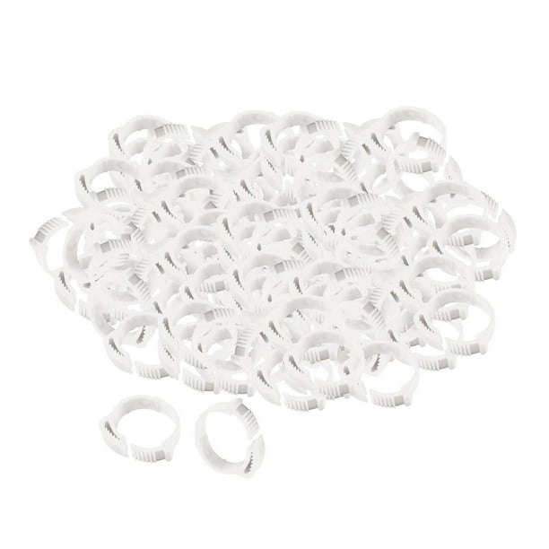 Paquete de 100 Anillos Ajustables para Identificación de Aves Jinwen