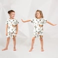 thumbnail image 5 of Lovely Dogs Illustration Summer Pajama Set Soft Cotton Short Sleeve Sleepwear 2PCS Pajama Sets Breathable Lounge Set Size 10Y, 5 of 7