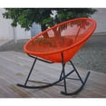thumbnail image 2 of Costa Rocker Lounge Chair in Orange, Wire Lounge Chair, Plastic Lounge Chair, Beach Lounge Chair, Indoor-Outdoor Lounge Chair, Patio Lounge Chair, Oval Lounge Chair - Set 2, 2 of 4