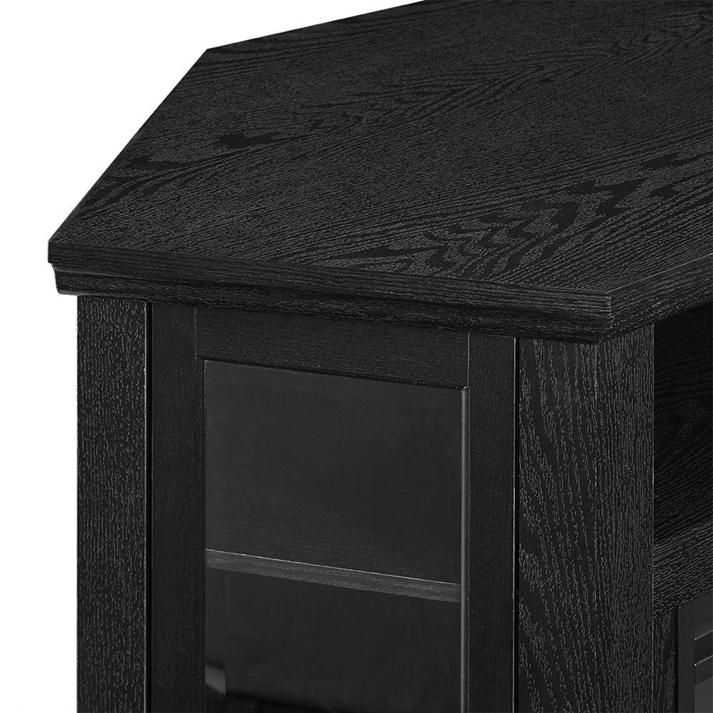 Walker Edison Black Corner Fireplace TV Stand for TVs Up to 50" - image 4 of 12