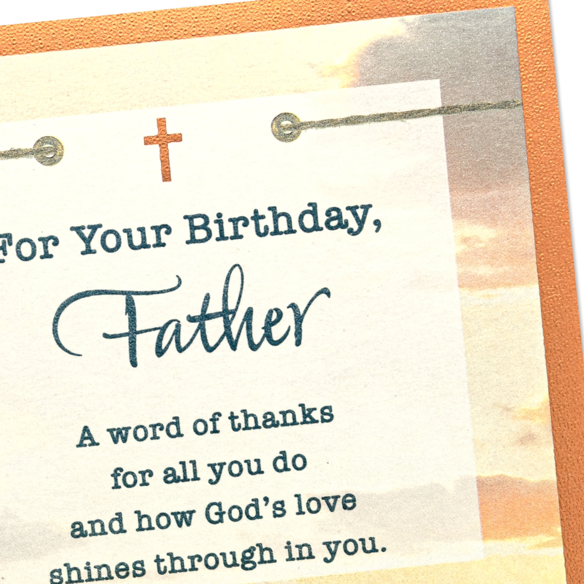 DaySpring Religious Birthday Card for Priest (God's Love Shines Through You)